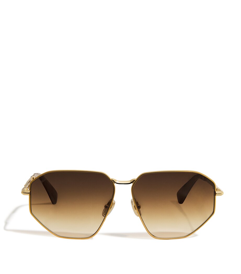 Sunglasses with Graduated Tint Lenses and Metal Frame