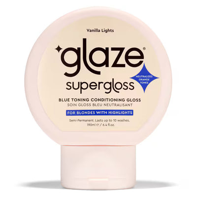 Glaze Supergloss Toning Conditioning Gloss Vanilla Lights Hair Treatment 190ml