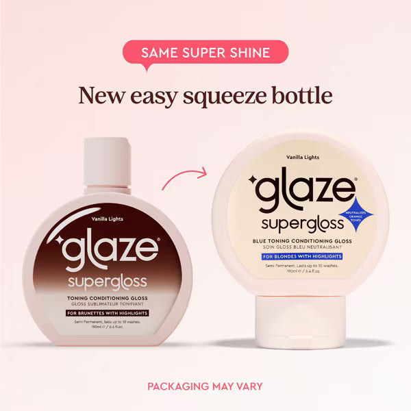 Glaze Supergloss Toning Gloss Vanilla Lights 190ml, UK version