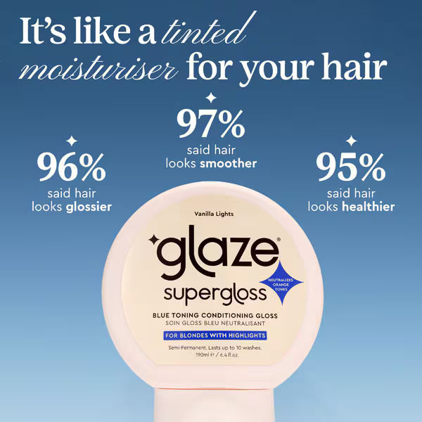 Glaze Supergloss Toning Gloss Vanilla Lights 190ml, UK version