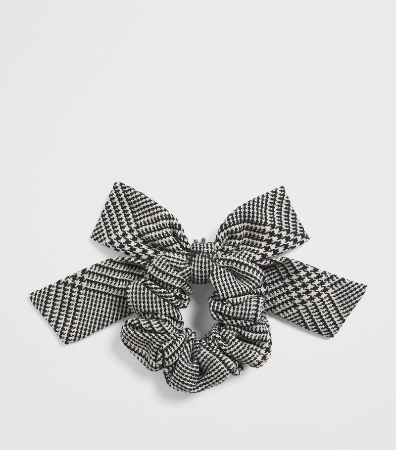 Self-Portrait Kids Wool-Blend Check Hair Bow
