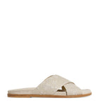 Eleventy embroidered crossover slides slippers - British product