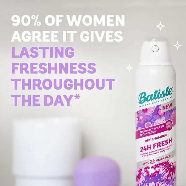 Batiste 24H Fresh Dry Shampoo Touch Activated Technology - British product