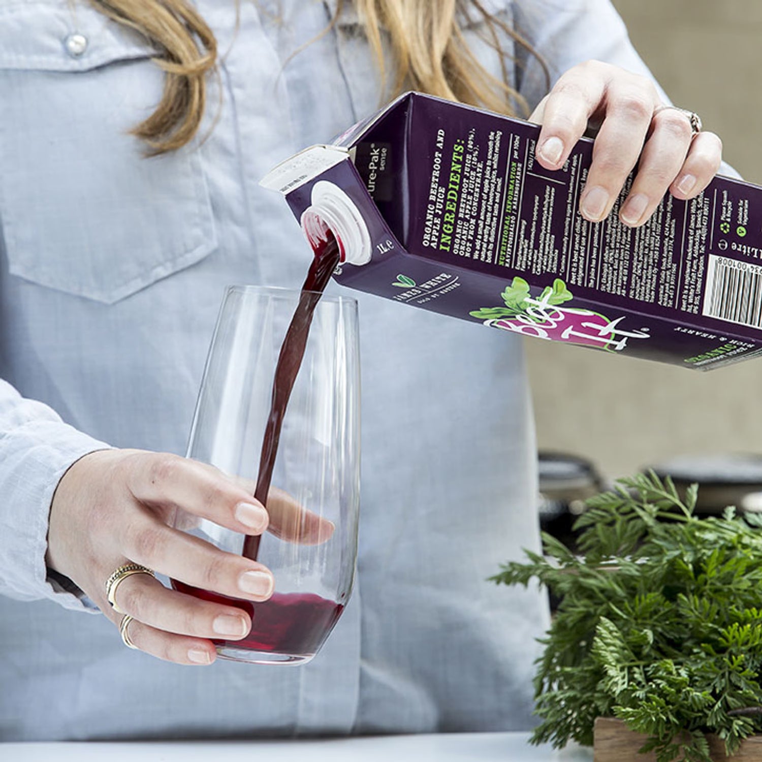 James White Drinks Beet It Organic Beetroot Juice 8x 1L