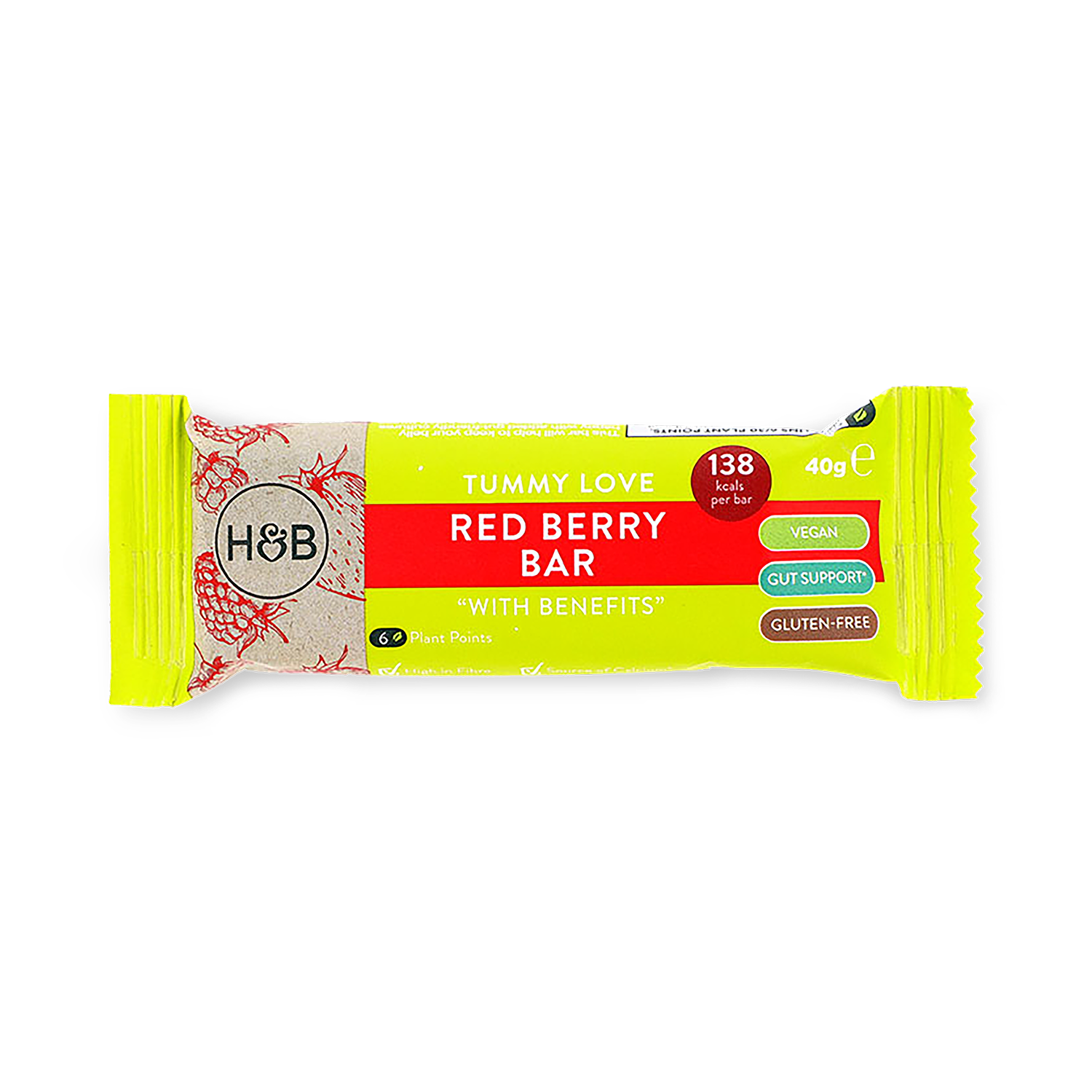 Holland & Barrett Tummy Love Cocoa Hazelnut Bar with Benefits 40g - 998361