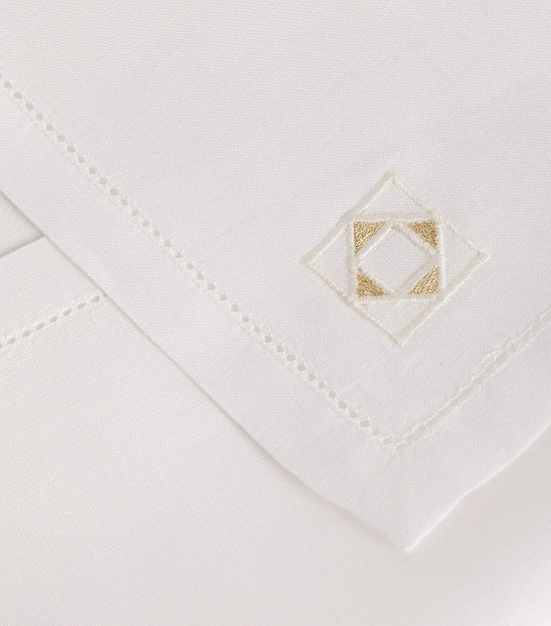 Dea Linen Embroidered Liri Napkin (45cm x 45cm)