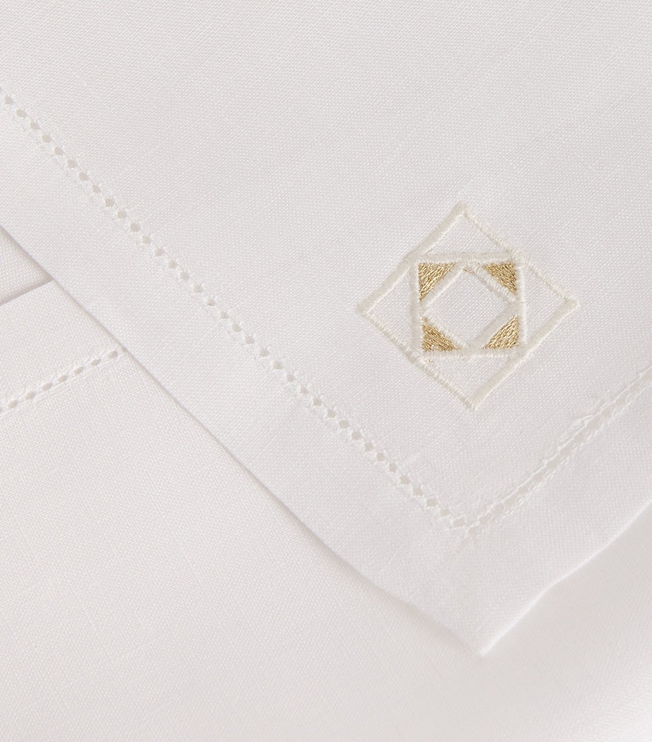 Dea Linen Embroidered Liri Napkin (45cm x 45cm)