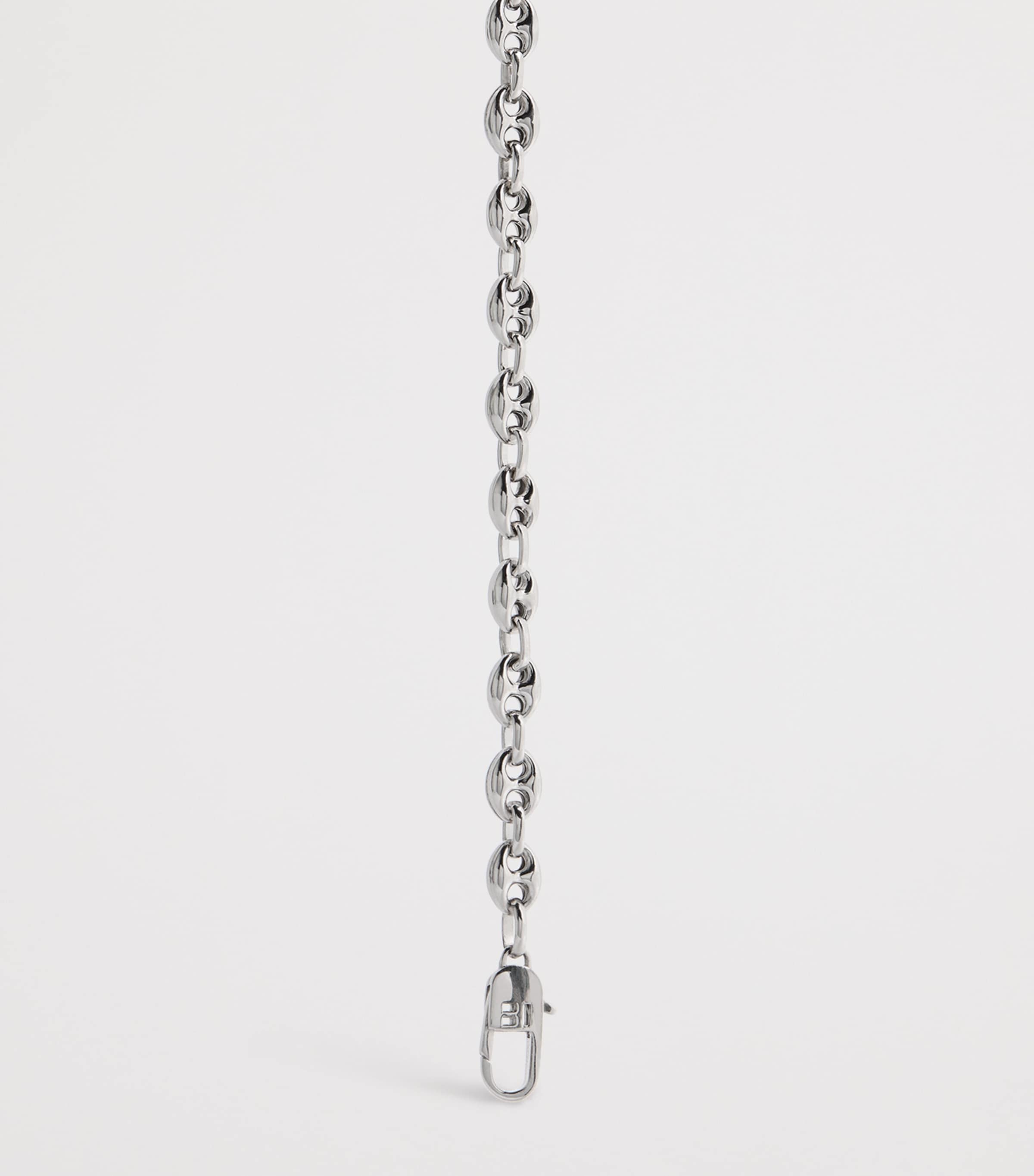 Tateossian Sterling Silver Marine Link Chain Bracelet (British brand)