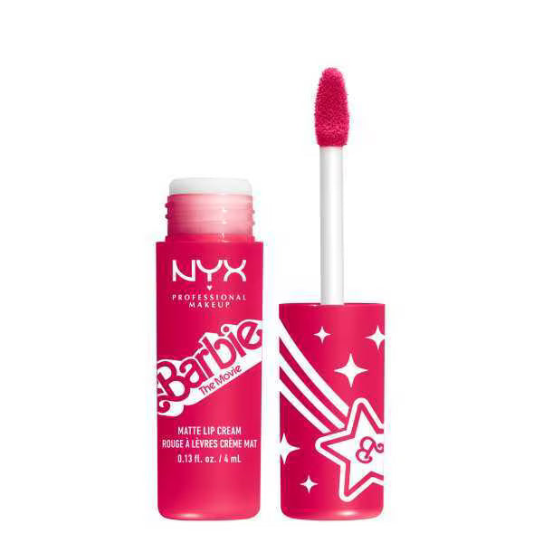 NYX Barbie Smooth Whip Matte Lip Cream pink lips - British product