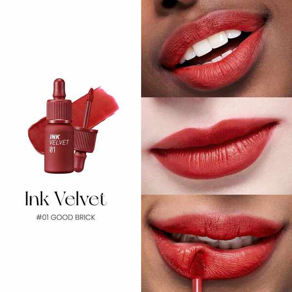 Peripera Ink Velvet Lip Tint Strawberry Nude 4g, imported from the UK