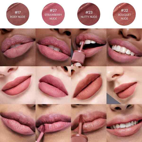 Peripera Ink Velvet Lip Tint Strawberry Nude 4g, imported from the UK