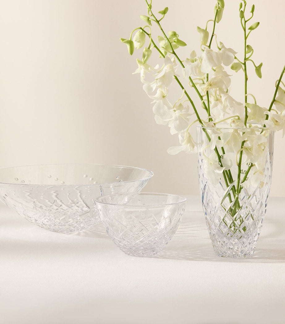 Waterford crystal bowl with karo and olive cut patterns, 15cm (British brand)