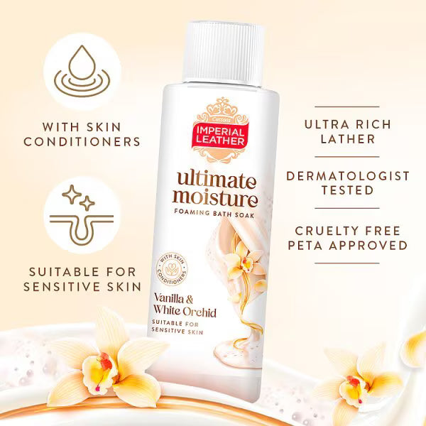 Imperial Leather Ultimate Moisture Vanilla Bath Soak 450ml, UK version