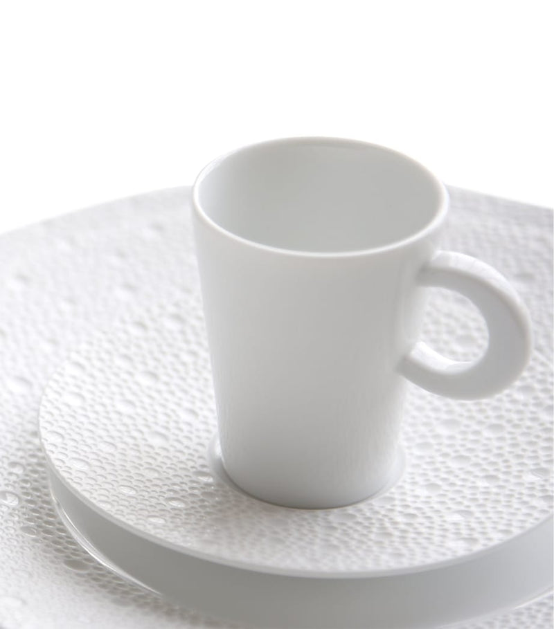 Bernardaud Ecume coffee cup and saucer, 60ml - British product