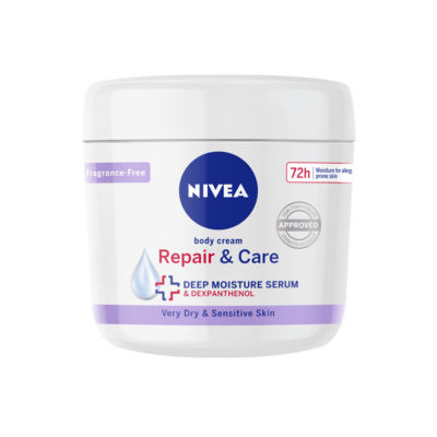 Nivea body lotion fragrance free 400ml, imported from the UK