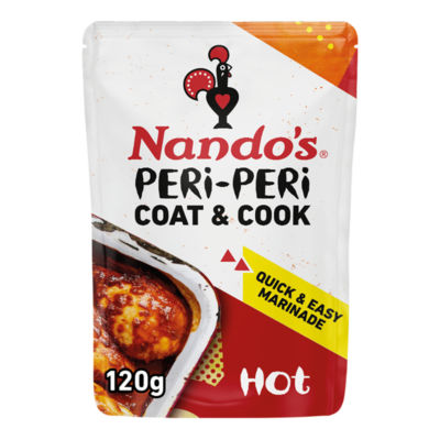 Nando's Peri-Peri Hot Marinade Sauce 120g, imported from the UK