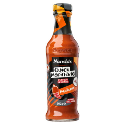 Nando's Quick Marinade Medium 262g, imported from the UK