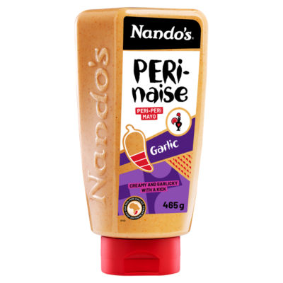 Nando's Garlic Perinaise Peri-Peri Mayo 465g, imported from the UK
