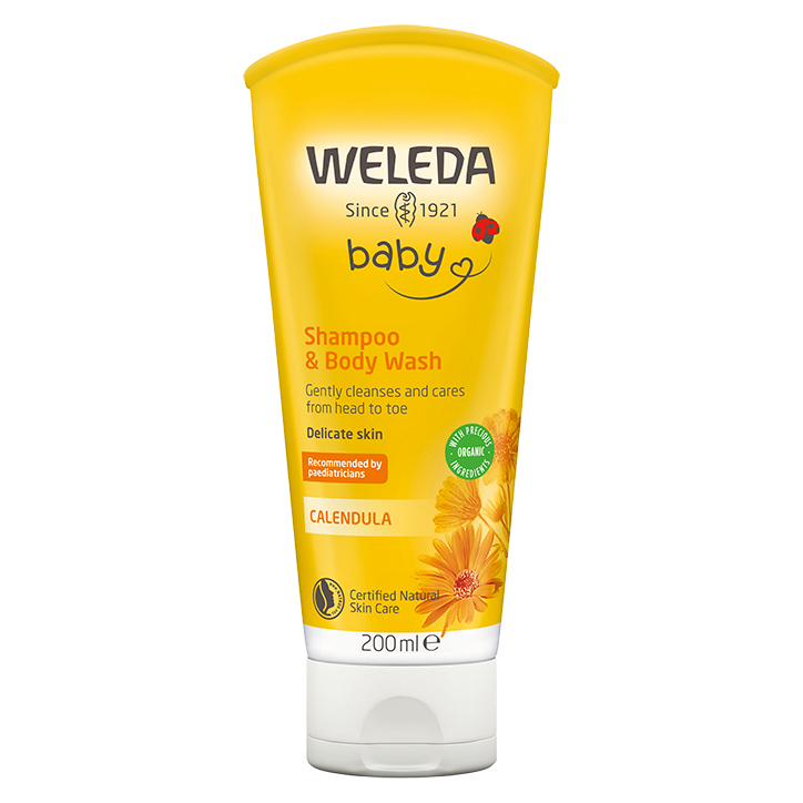 Weleda Calendula Baby Shampoo & Bodywash 200ml Washing & Bathing Holland&Barrett   