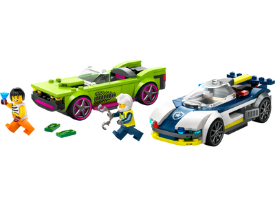 LEGO City Police Car and Muscle Car Chase Building Set 213 Pieces