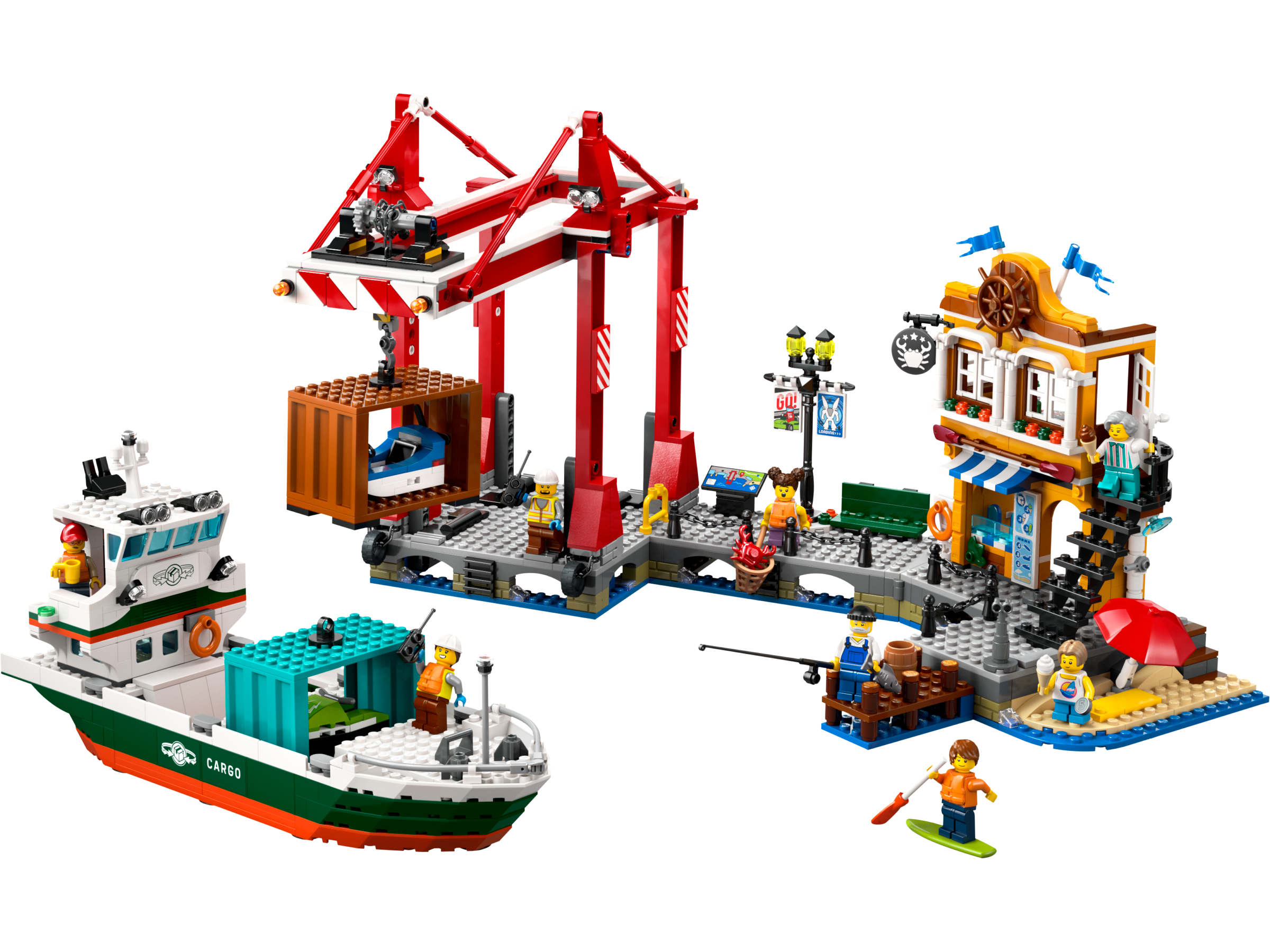 LEGO Seaside Harbor Cargo Ship 1226 pieces (British brand)