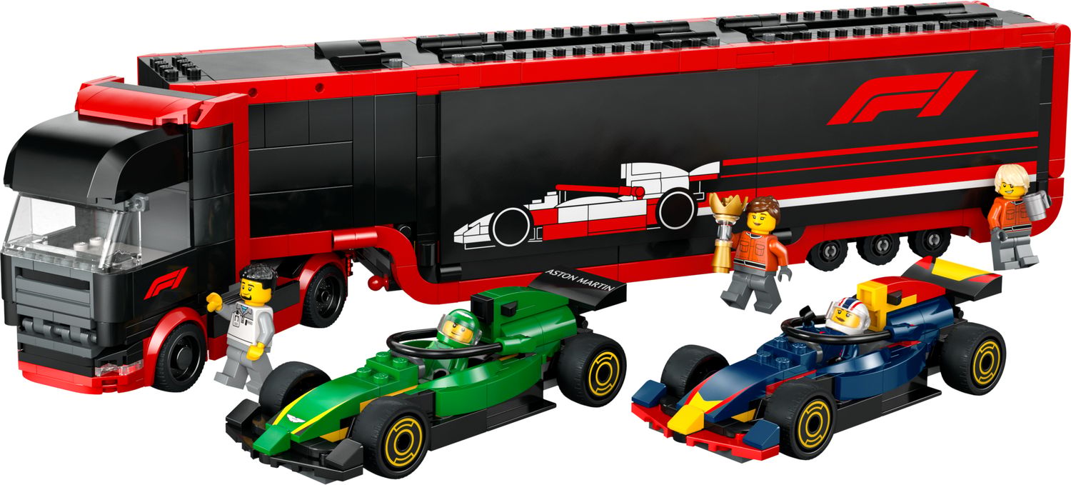 LEGO City F1 Truck RB20 AMR24 cars 1086 pieces - British product