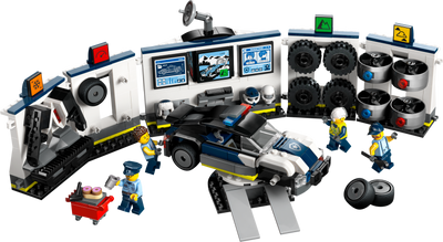 LEGO Custom Police Car Garage Building Set 489 Pieces