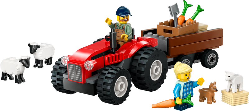LEGO red tractor playset sheep 116 pieces imported from the UK