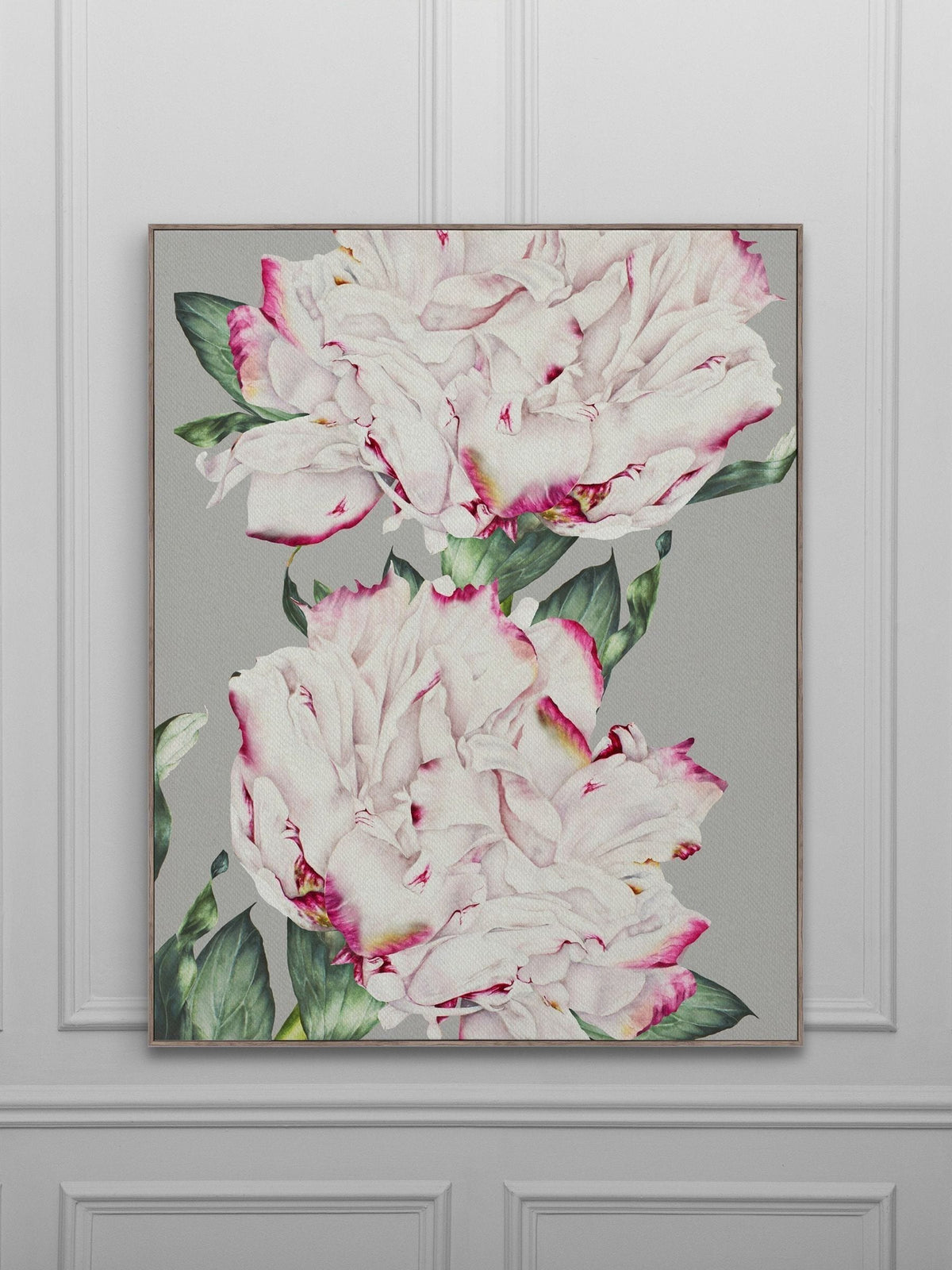 Voyage Grey Parcevall Fuchsia Framed Canvas
