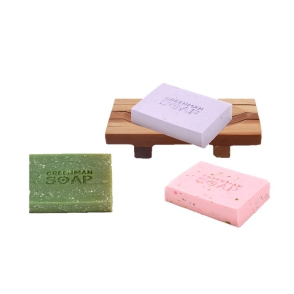 Greenman Sisal Natural Soap and Dish Set 3x100g (British brand)