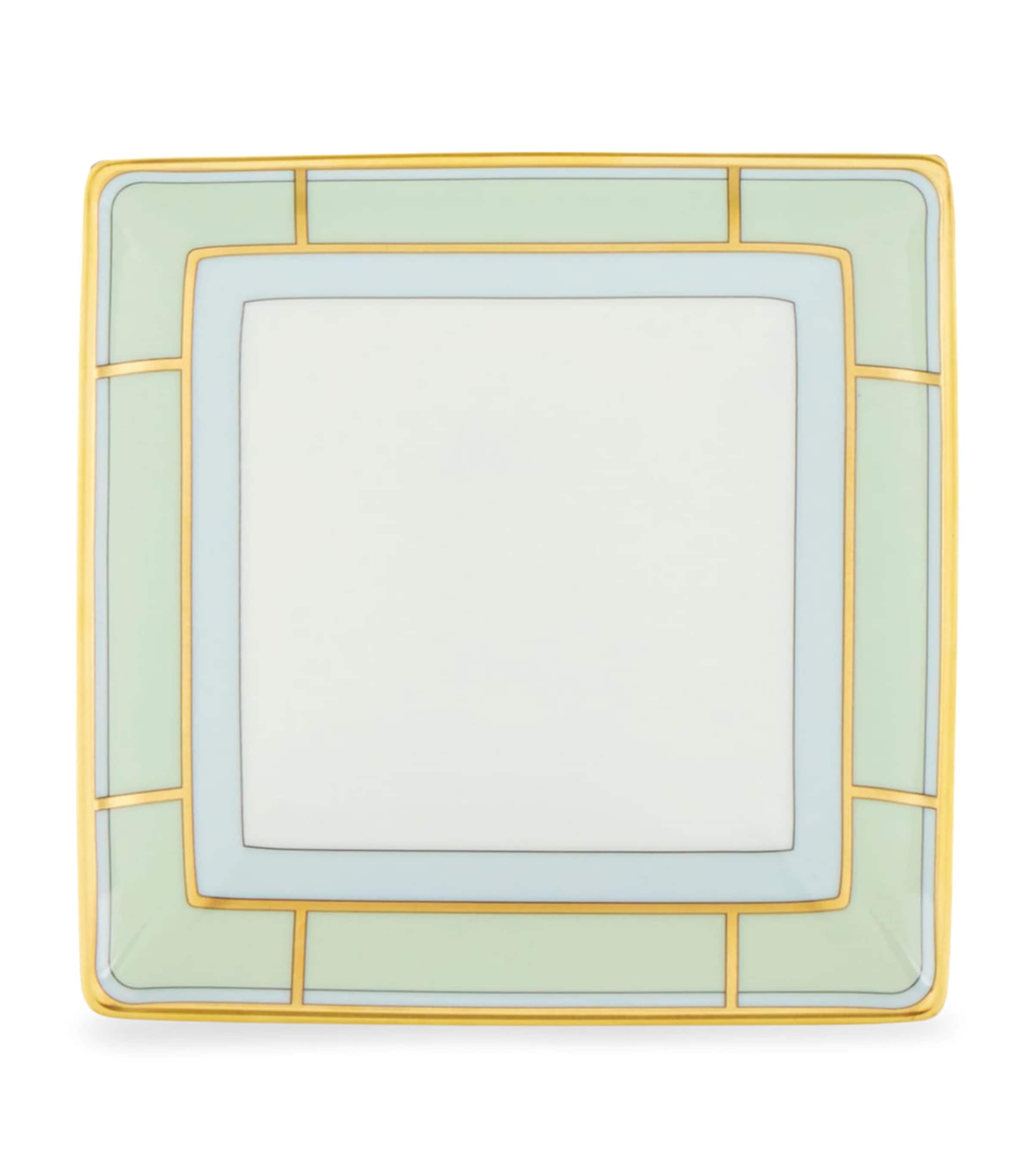 GINORI 1735 porcelain Colonna Diva square change tray 13.5cm, UK version