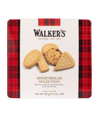 Walkers square shortbread assortment tin with chocolate and salted caramel 450g (British brand)