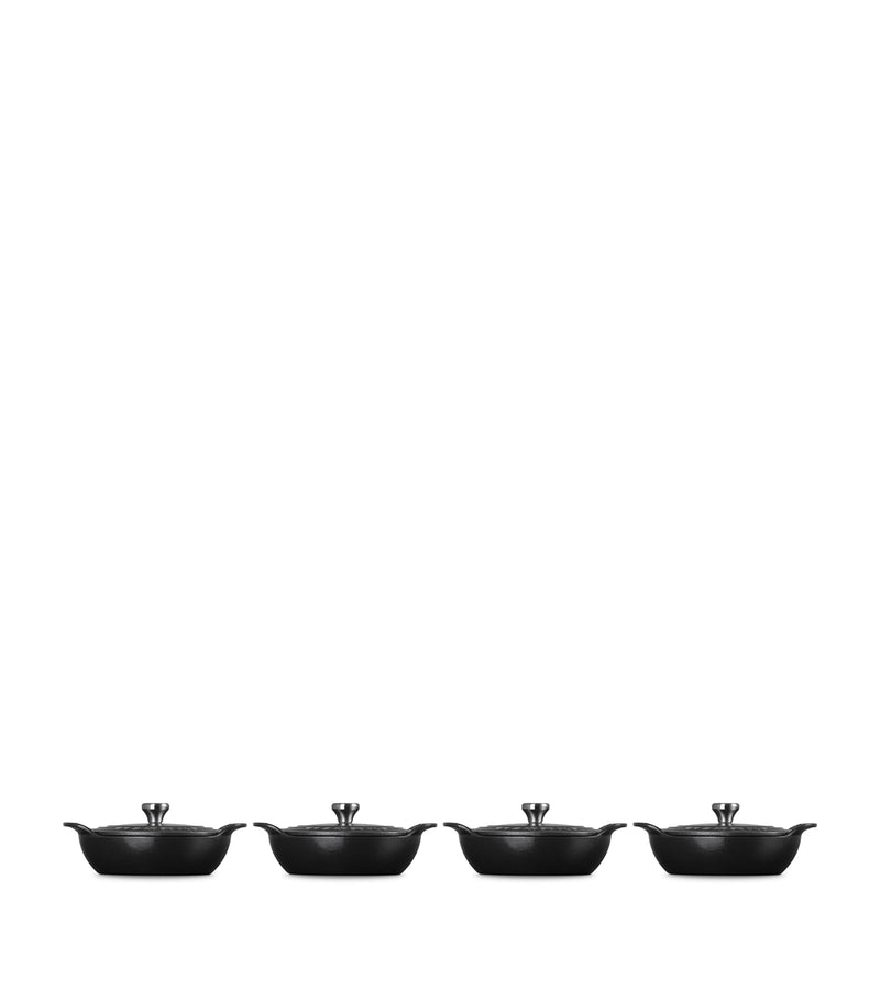 Le Creuset Gourmand mini braisers set of 4 13cm, UK version