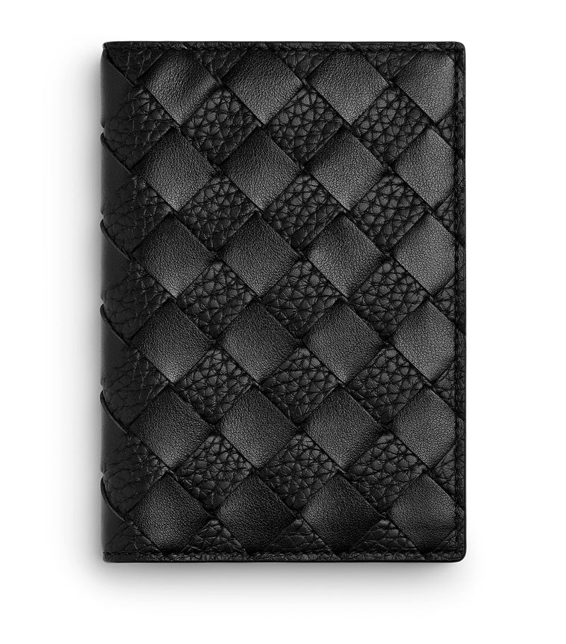 Bottega Veneta leather Intrecciato passport holder - British product