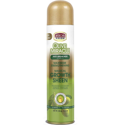 African Pride Miracle Sheen Maximum Strengthening Growth Hair Spray