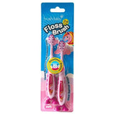 Brush Baby Unicorn FlossBrush Toothbrushes Double Pack - British product