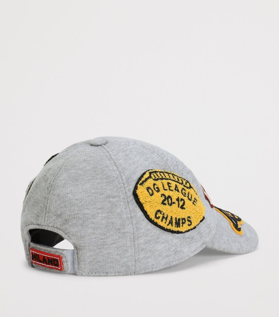 Dolce&Gabbana kids cotton appliqué baseball cap - British product