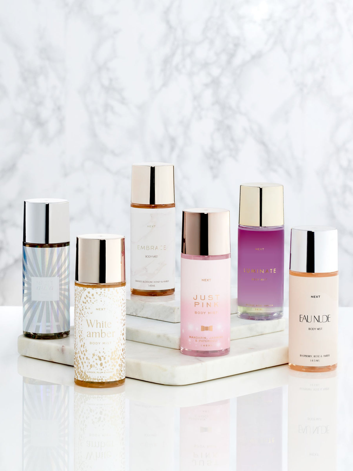 Ultimate Body Mist Collection set of 6 145ml (British brand)