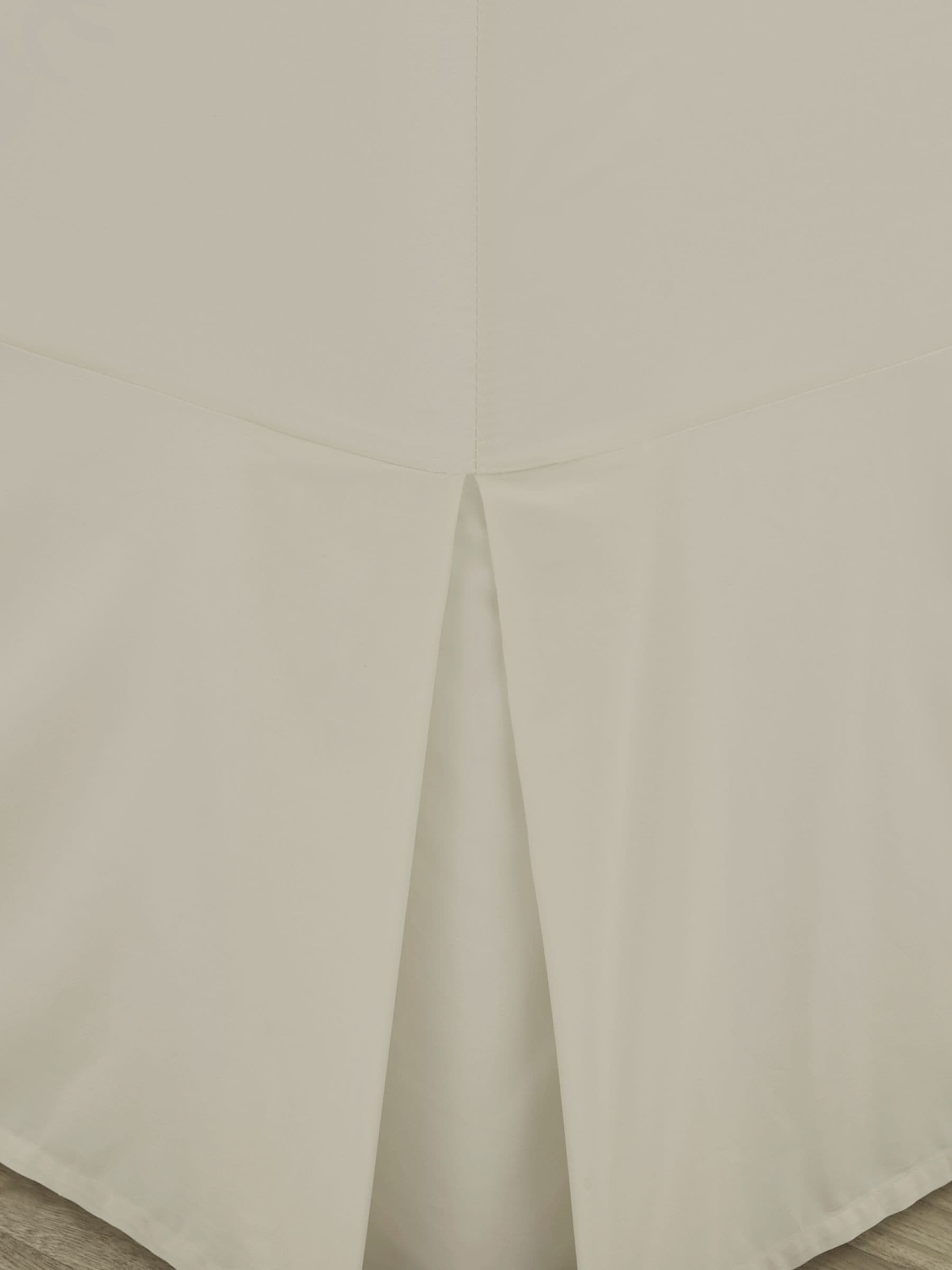 Catherine Lansfield cream percale valance bed sheet - British product