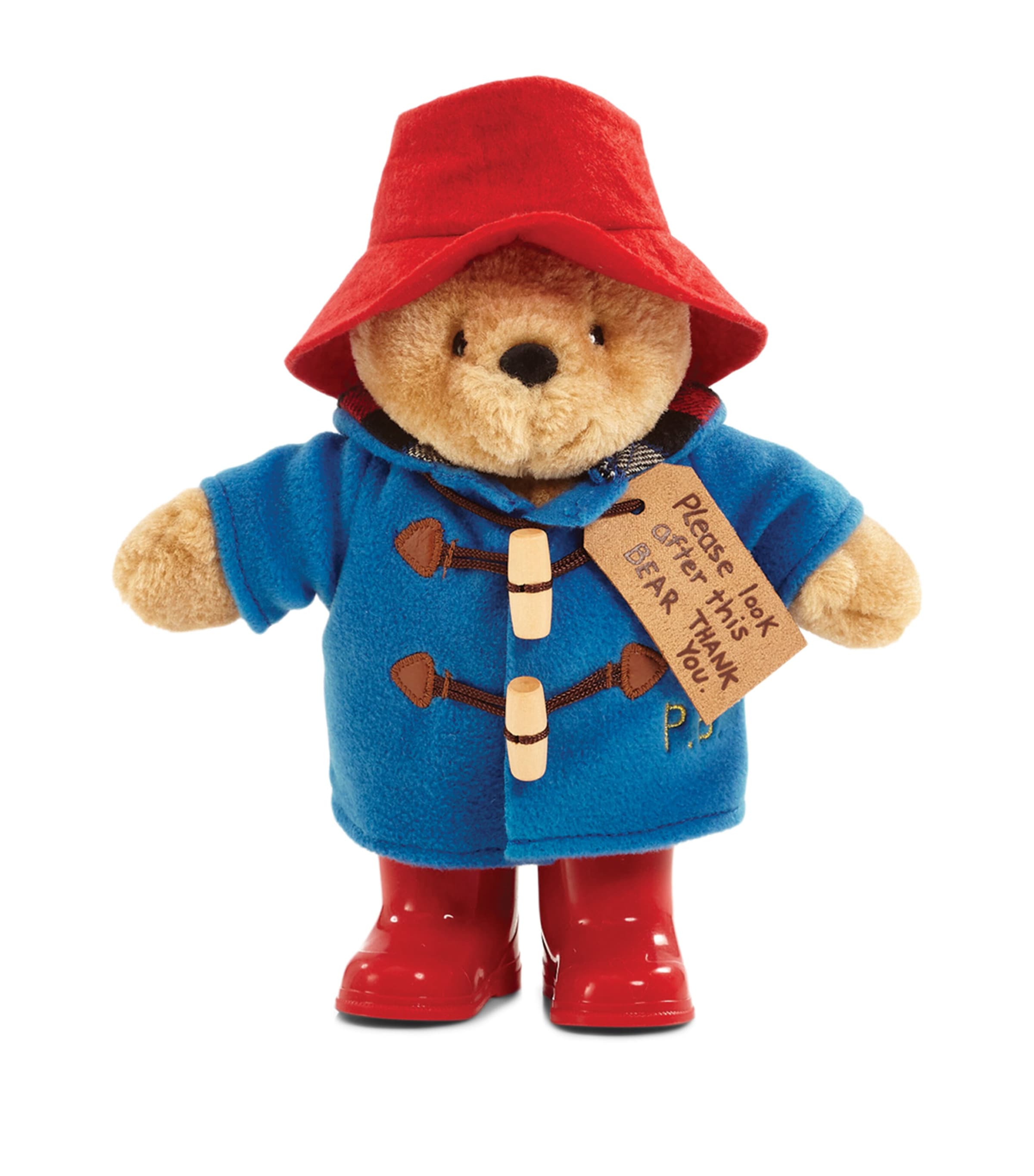 Paddington Bear soft toy with boots 20cm, imported from the UK