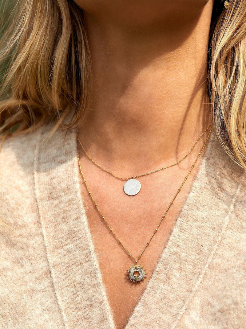 Estella Bartlett gold tone full sunburst necklace - British product