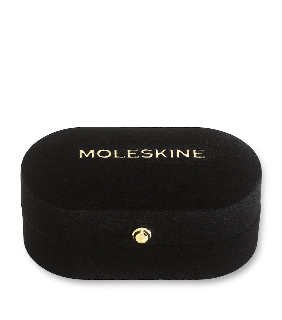Moleskine gold-plated R notebook charm, imported from the UK
