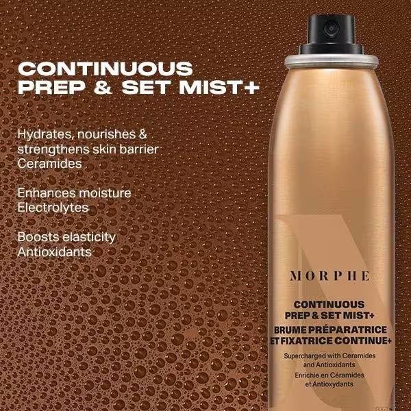 Morphe Continuous Prep and Set Mist Jumbo, imported from the UK