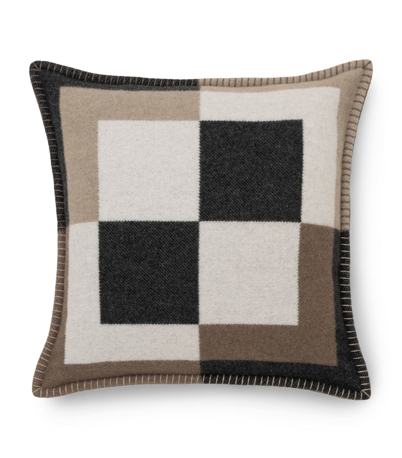 Begg x Co Valatzu Chequers cushion 51cm x 51cm - British product
