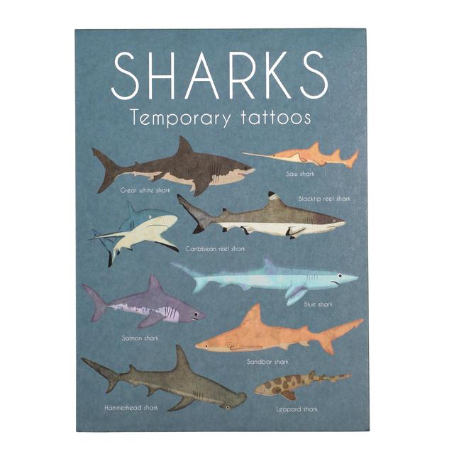 Temporary Tattoos - Shark (2 Sheets)   20 per pack GOODS M&S   