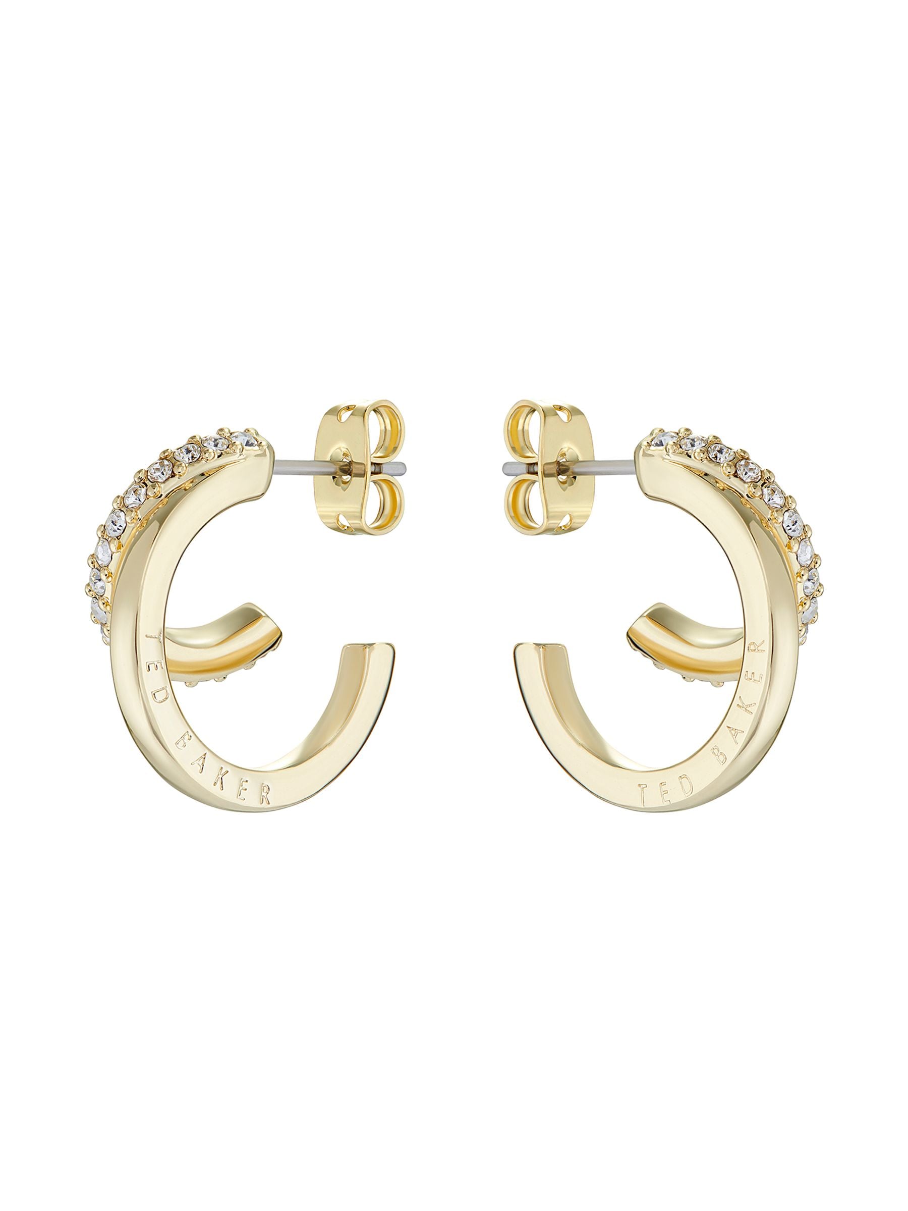 Ted Baker Gold Tone, Clear Crystal HELIAS:Multi Hoop Earrings