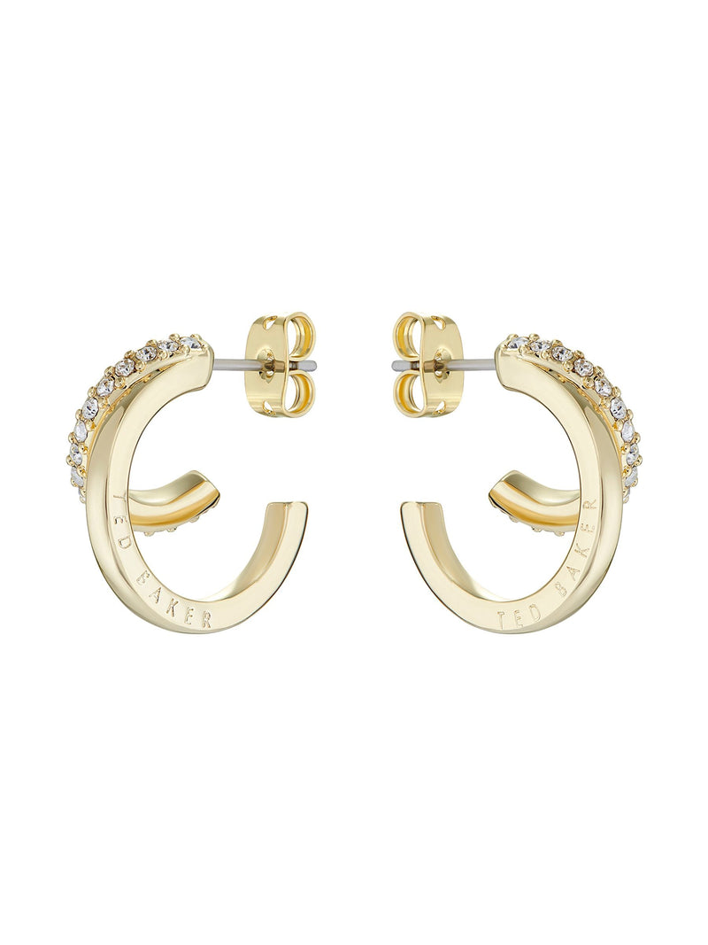 Ted Baker Gold Tone, Clear Crystal HELIAS:Multi Hoop Earrings