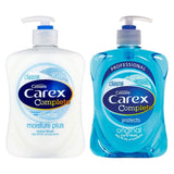 Carex Antibacterial Liquid Hand Wash 6 x 500ml in 2 Varieties