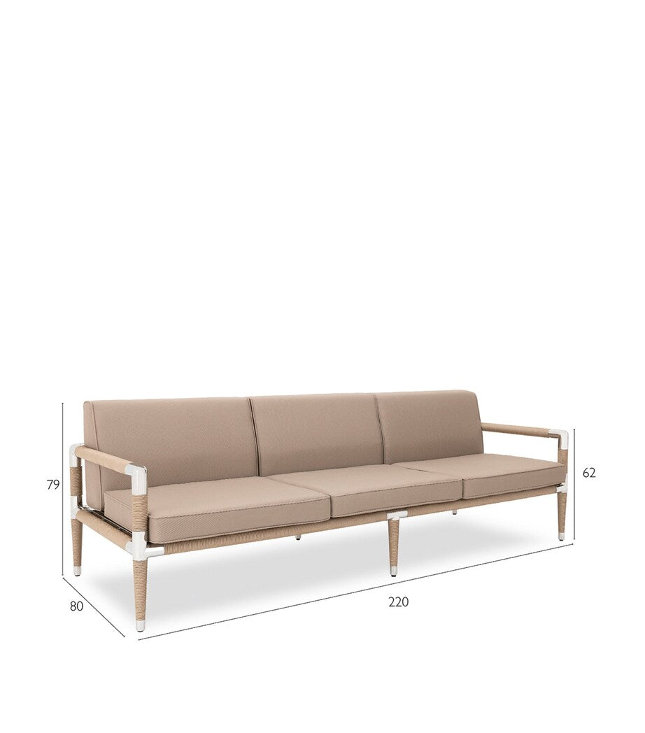 Indian Ocean Marina Outdoor 3-Seater Sofa