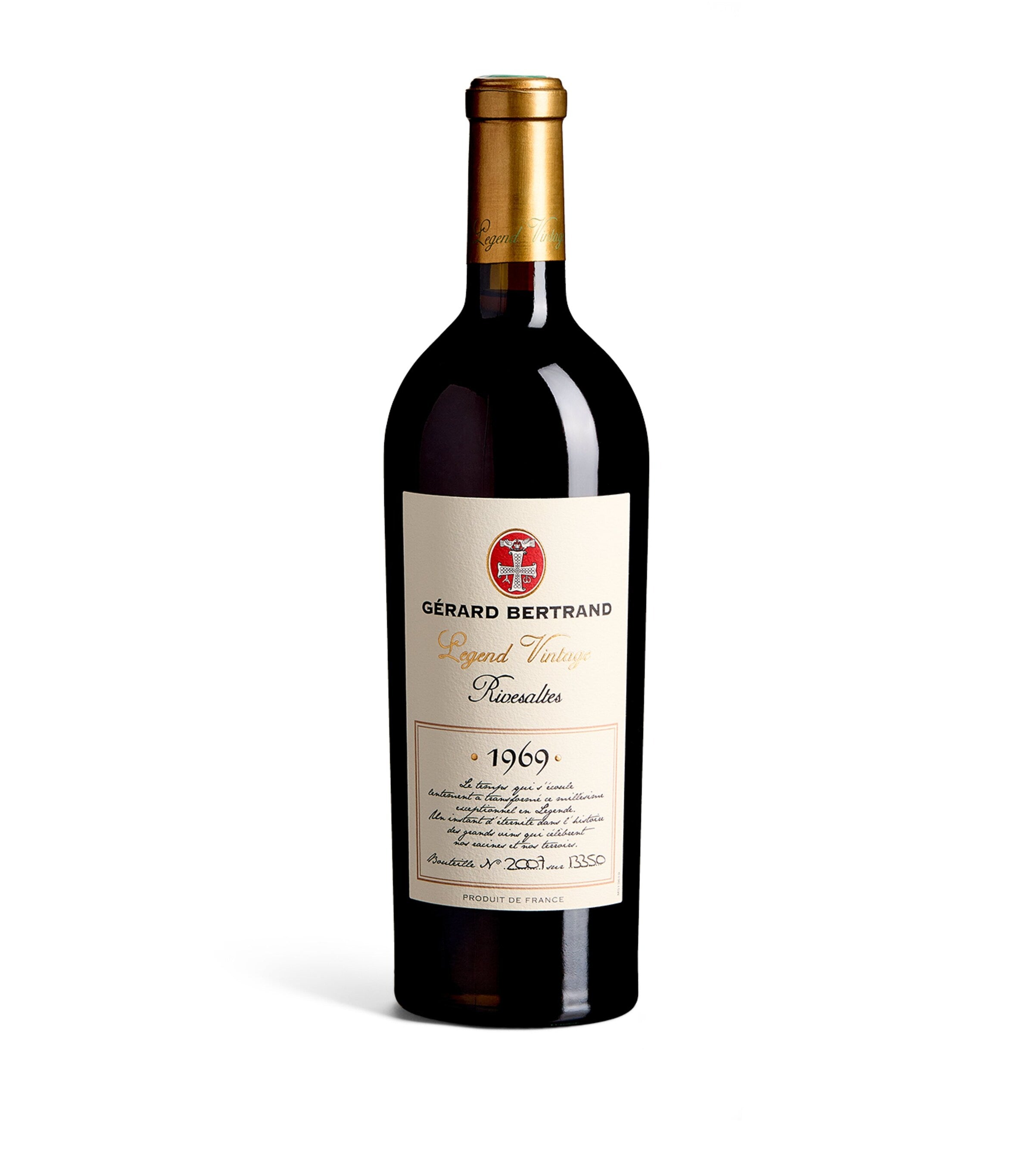 Gérard Bertrand Rivesaltes Legend Vintage 1969 dessert wine 75cl, UK version